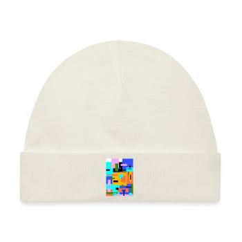 Abstrakte Malerei - Baby Premium Organic Mütze - Naturweiß - Vorne