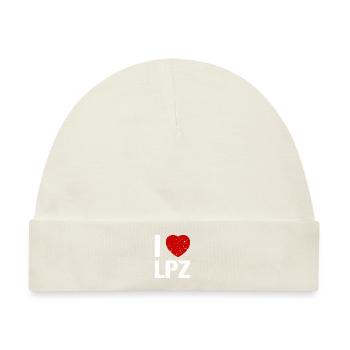 I love LPZ Leipzig - Baby Premium Organic Mütze - Naturweiß - Vorne