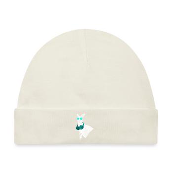 Känguru Tierfans Kopfhörer Sonnenbrille Kängurunli - Baby Premium Organic Mütze - Naturweiß - Vorne