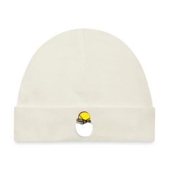 Agent Birdy Comic Vogel Küken - Baby Premium Organic Mütze - Naturweiß - Vorne