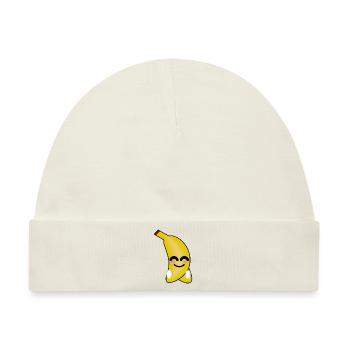 Funny Banana - Baby Premium Organic Mütze - Naturweiß - Vorne