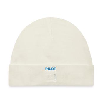 Flugzeug Herzschlag Luftfahrt Flugplatz - Baby Premium Organic Mütze - Naturweiß - Vorne