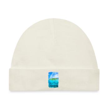 Fiji Wasser Insel Strand - Baby Premium Organic Mütze - Naturweiß - Vorne