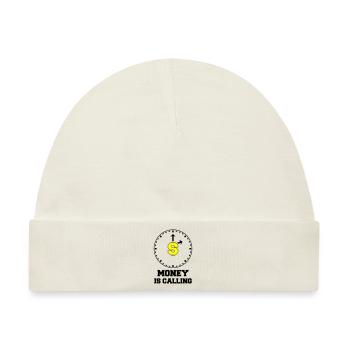 money is calling 2 - Baby Premium Organic Mütze - Naturweiß - Vorne