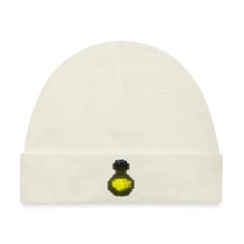 Secret Cool Yellow T-Shirt Kapuzenpullover aus schwarzem Kristall - Baby Premium Organic Mütze - Naturweiß - Vorne