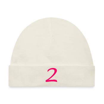 2 - Baby Premium Organic Mütze - Naturweiß - Vorne
