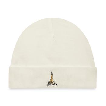 Leuchtturm Alexandria Ägypten - Baby Premium Organic Mütze - Naturweiß - Vorne