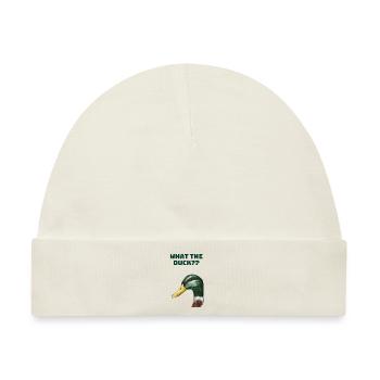 What the duck?? - Baby Premium Organic Mütze - Naturweiß - Vorne