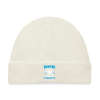 Dental Tooth Teeth - Baby Premium Organic Mütze - Naturweiß - Vorne