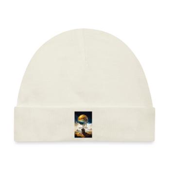 Die Welt - Baby Premium Organic Mütze - Naturweiß - Vorne