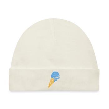 Eis in der Waffel - Baby Premium Organic Mütze - Naturweiß - Vorne