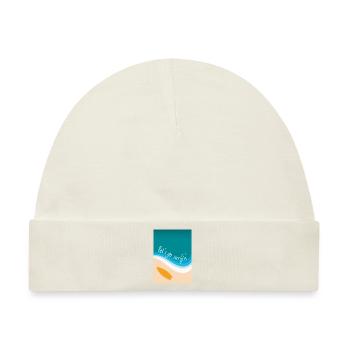 Let's go surfin' surfing Surfen (eckiges Design) - Baby Premium Organic Mütze - Naturweiß - Vorne