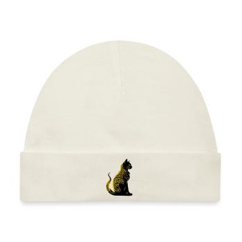 cat - Baby Premium Organic Mütze - Naturweiß - Vorne