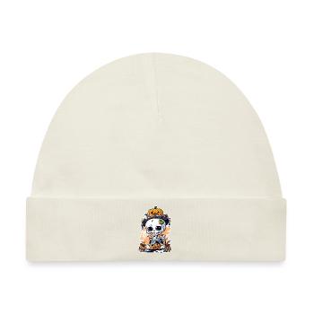 Halloween Knut - Baby Premium Organic Mütze - Naturweiß - Vorne