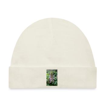 Bärenverschluss bei Dorniger Akanthus - Baby Premium Organic Mütze - Naturweiß - Vorne