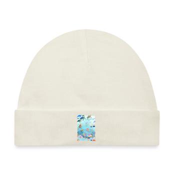 Henrys Underwater World - Baby Premium Organic Mütze - Naturweiß - Vorne