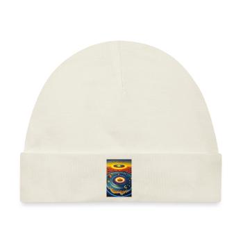 Im eigenen Kosmos - Baby Premium Organic Mütze - Naturweiß - Vorne