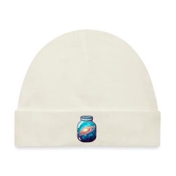 Platz in einem Glas - Baby Premium Organic Mütze - Naturweiß - Vorne