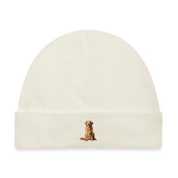 Golden Retriever - Baby Premium Organic Mütze - Naturweiß - Vorne