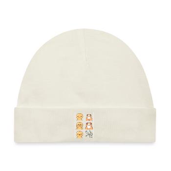 Meerschweinchen Kabel gegessen Design für Fans - Baby Premium Organic Mütze - Naturweiß - Vorne