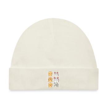 Ratte Kabel wurde gegessen Design für Rattenfans - Baby Premium Organic Mütze - Naturweiß - Vorne