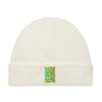 Abstrakt Kunst - Baby Premium Organic Mütze - Naturweiß - Vorne