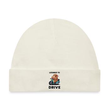 Führerschein bestanden - Baby Premium Organic Mütze - Naturweiß - Vorne