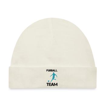 fußball team - Baby Premium Organic Mütze - Naturweiß - Vorne