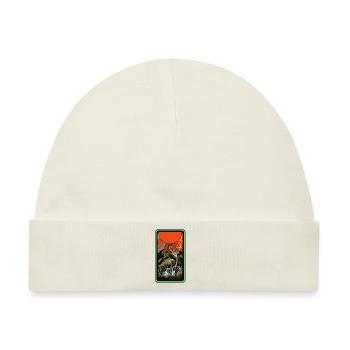 Wildnis Waldtier Hirsch Elch Natur Sonne Rotwild - Baby Premium Organic Mütze - Naturweiß - Vorne