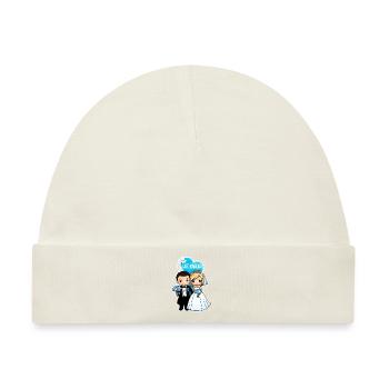Just Married - Zur Hochzeit - Baby Premium Organic Mütze - Naturweiß - Vorne