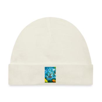 Die Wellenreiter - Baby Premium Organic Mütze - Naturweiß - Vorne
