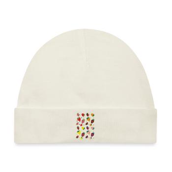 erdbeeren bunt - Baby Premium Organic Mütze - Naturweiß - Vorne