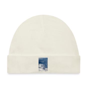 Wolkenformationen und die Alpen in der Nähe der Zugspitze - Baby Premium Organic Mütze - Naturweiß - Vorne