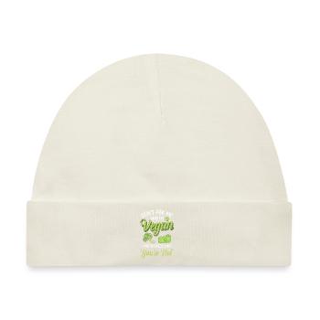 Ernährung Gesund Vegetarisch Ethik - Baby Premium Organic Mütze - Naturweiß - Vorne