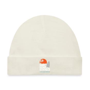 Surf Sand Sunset - Baby Premium Organic Mütze - Naturweiß - Vorne