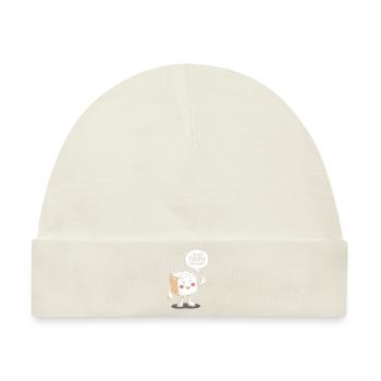 Tofu Lustiges - Baby Premium Organic Mütze - Naturweiß - Vorne