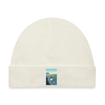 Puffin an Islands Küste - Baby Premium Organic Mütze - Naturweiß - Vorne