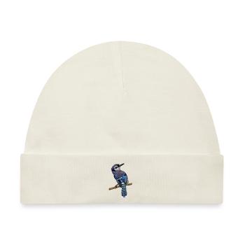 Blue Jay Vogel - Baby Premium Organic Mütze - Naturweiß - Vorne