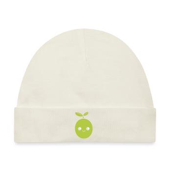 Olive - Baby Premium Organic Mütze - Naturweiß - Vorne