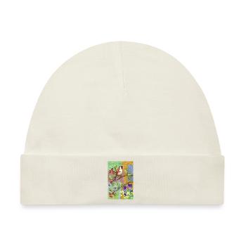 Bunter Vogel - Baby Premium Organic Mütze - Naturweiß - Vorne