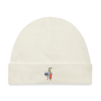 Skater Ratte Hip Hop Rap Skaterratte - Baby Premium Organic Mütze - Naturweiß - Vorne