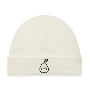 Birne - Baby Premium Organic Mütze - Naturweiß - Vorne