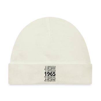 1965 1965 1965 - Baby Premium Organic Mütze - Naturweiß - Vorne