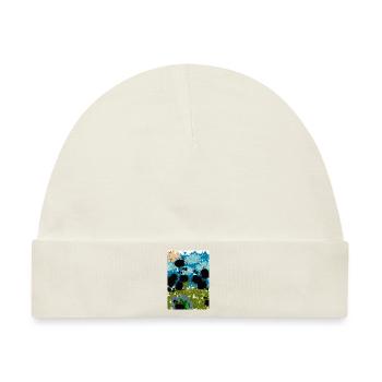 Abstrakter Teich - Baby Premium Organic Mütze - Naturweiß - Vorne