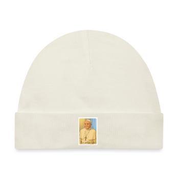 Papst Franziskus - Baby Premium Organic Mütze - Naturweiß - Vorne