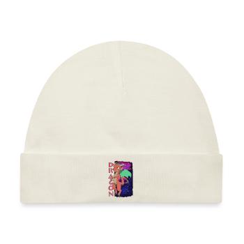 Cute Dragon - Baby Premium Organic Mütze - Naturweiß - Vorne