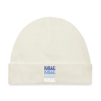 Kalle Karlsruhe Dialekt Geschenk - Baby Premium Organic Mütze - Naturweiß - Vorne