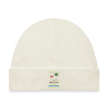 Urlaub an der Côte d'Azur - Baby Premium Organic Mütze - Naturweiß - Vorne