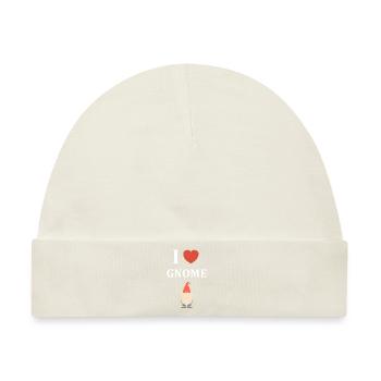 Ich liebe Gnome - Baby Premium Organic Mütze - Naturweiß - Vorne