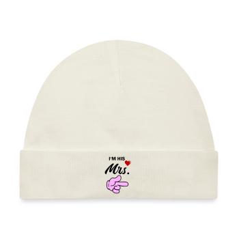 im his mrs - Baby Premium Organic Mütze - Naturweiß - Vorne